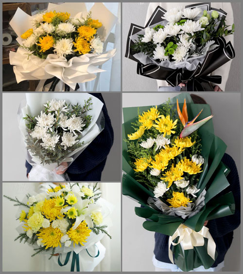 河南南阳卧龙区七里园乡白塔村白事花束代送